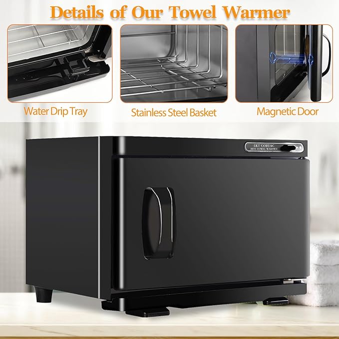 Hot Towel Warmer,Medium Towel Warmer Cabinet,Spa Hot Towel Caddy for Facial (8L Capacity)
