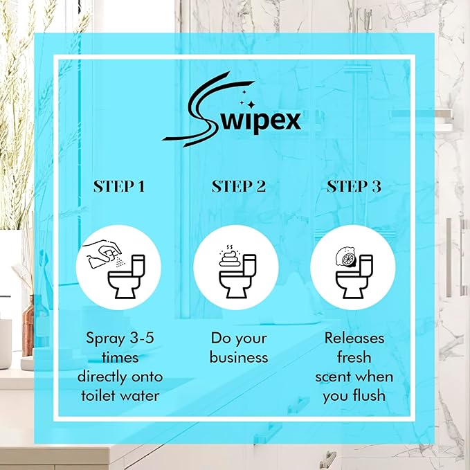 Toilet Spray for Poop Odor Eliminator, Pocket Travel Size Toiletries, Air Freshener Spray for Bathroom, Each 1 FL.OZ, 3 Pack, Ocean Coconut Eucalyptus Scent