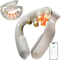 SKG G7 Pro Fold 3.0 Neck Massager for Pain Relief Deep Tissue Vibration Cordless Travel Massager, Mother's Day Innovative Foldable 3D Neck Massager Gifts for Office Home Car Travel, Gold Titanium