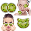 ZNÖCUETÖD Small Gel Ice Pack for Eye Pads and Under Eye Patches, Hot Cold Treatment Pack for Redness and Pain Relief (Kiwi)