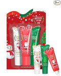 Christmas Moisturizing Lip Balm Gift Set,3 Pcs Hydrating Lip Oil Gloss for Dry Cracked Lips,Non-sticky Long Lasting Clear Jelly Yummy Tint Lipstain Fruit Flavoured Glow Lipcare Oil Women Makeup Gift