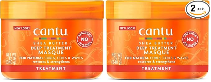 Cantu Deep Treatment Masque with Shea Butter for Natural Hair, 12 oz (Packaging May Vary) (Pack of 2)