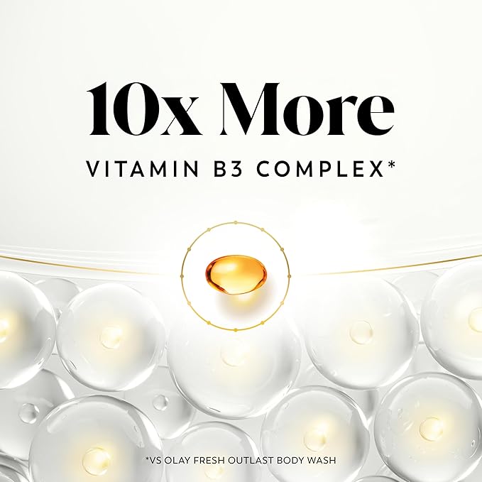 Olay Body Wash for Women, Tone Brightening Exfoliation, Vitamin C Serum Complex, Renew Moisture, Free of Parabens & Phthalates, Vitamin B3 Lameller Technology, For All Skin Types, 20 fl oz