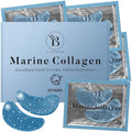 BLOOMORA Marine Collagen Under Eye Patches (30 PAIRS), For Puffy Eyes and Dark Circles, Under Eye Mask with Hyaluronic Acid & Collagen, Deeply Hydrating Formula, Patch Yeux