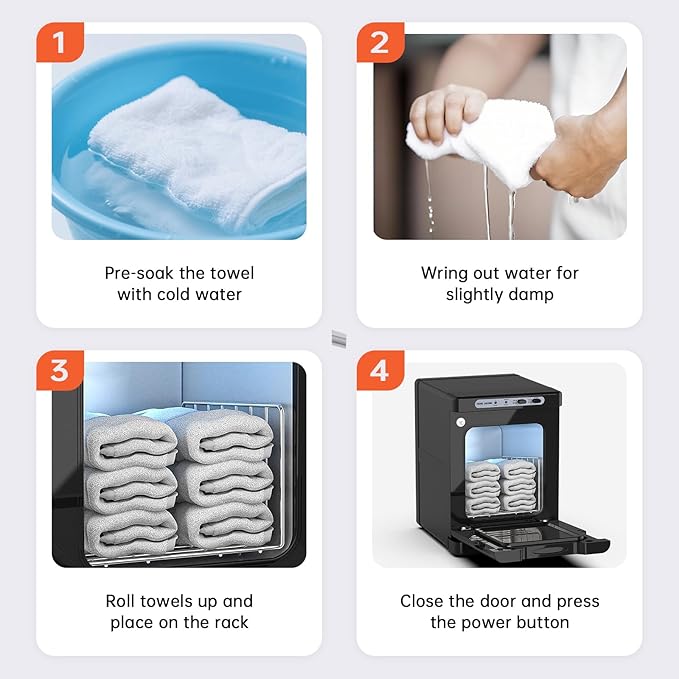 Hot Towel Warmer for Spa,2-in-1 Thermostatic Towel Heater,5L Mini Towel Warmer with Quick and All-Round Heating for Facial SPA,Beauty Salon,Esthetician and Bathroom
