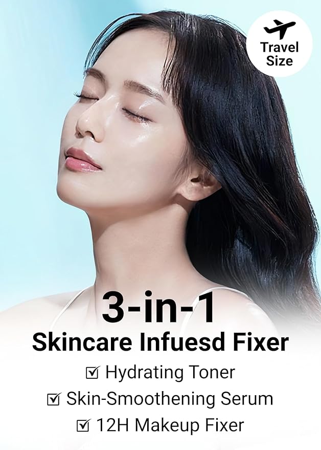 JUNG SAEM MOOL Essential Mool Micro Fitting Mist | Micro-Fine Setting Spray for Makeup & Hydrating Primer for Face with Thermal Spring Water, Long-Lasting Fix & Dewy Finish, Korean Makeup (1.86 Fl Oz)