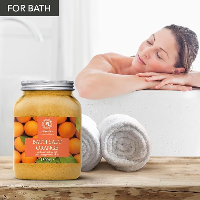 Bath Salt Orange 46 Oz (1300g) - Bathing - Body Care - Wellness - Spa - Bath