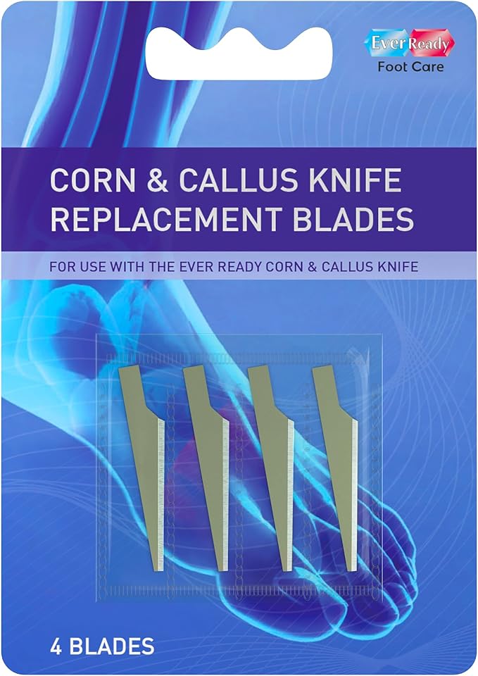 Ever Ready Corn & Callus Trimmer - Instant Relief from Corns | Removes Dry, Hard & Cracked Skin | Home Pedicure Treatment for Footcare