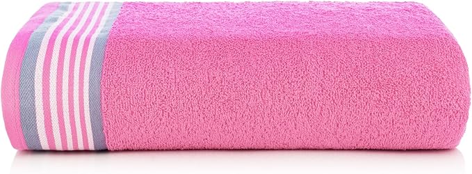 CASA COPENHAGEN He & She 6Pcs 100% Egyptian Cotton Large Designer Towels Gift Set- Dusty Pink - Dusty Blue, 550GSM, 2Bath 2Hand 2Washcloths, Bath Towels for Bathroom (Gift Set for Women & Men)