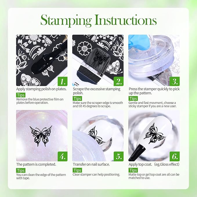 Born Pretty Nail Art Stamping Polish Holographic Chameleon Effect Fingernail Stamp Polish Set Manicure Print Nail Polish for Stamping Plates 24 Colors Bulk Nail Polish Set Gift Collection