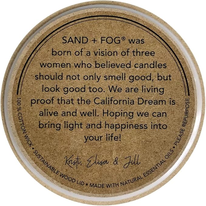 Sand + Fog Scented Candles - Cedar Lavender - Additional Scents and Sizes - 3 Wicks 100% Cotton Lead-Free - Luxury Air Freshening Jar Candles - Perfect Home Decor - 21 oz