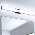 Bathroom Light Fixtures: 31.5 Inch ETL Certified LED Bathroom Vanity Light 5700K Cool White 36W 2500LM - Modern Black Vanity Light Dimmable with Clear Shade - Bathroom Lighting Fixtures Over Mirror