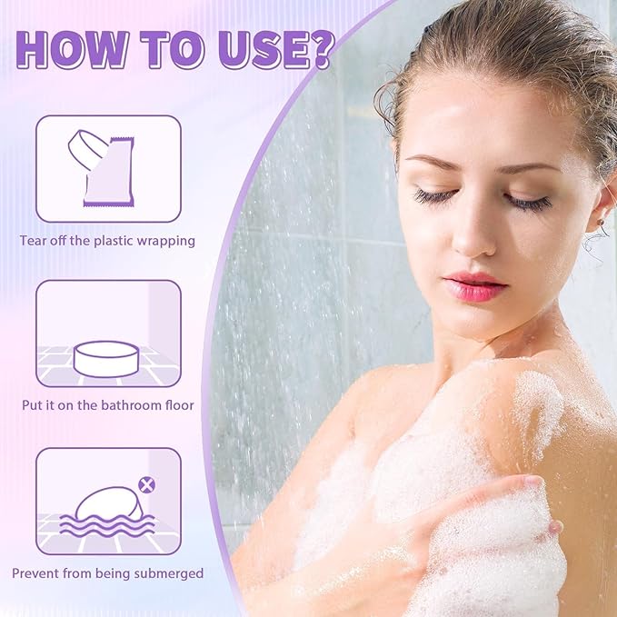 SeasonBliss Shower Steamers 24 Pack, Shower Tablets, Natural Ingredients, 8 Different Scents, Individually Wrapped Shower Steamer, Valentine's Day Shower Steamers for Women
