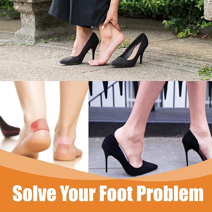 16 Pairs Shoe Filler Heel Pads for Womens Shoes - Shoe Filler for Too Big Shoes Women with Toe Inserts, Toe Inserts for Too Big Fit