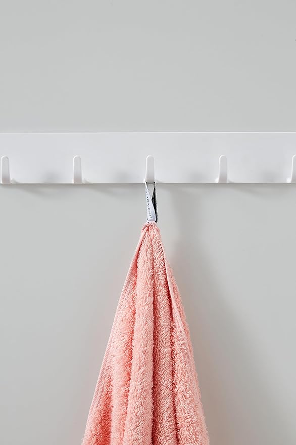 Aibaser Towels - Premium 100% Cotton Bath Towels Set (27 x 54 inches), Lightweight and High Absorbency Quick Drying (Pink)