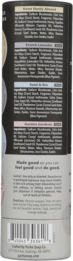 PACHA SOAP Pacha Peaces Froth Bomb Variety Pack, 8 OZ