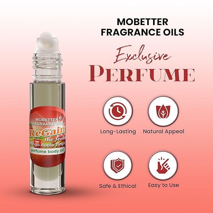 MOBETTER FRAGRANCE OILS ReGain the Feeling Mango Apple Tingle Perfume Body Oil Roll On