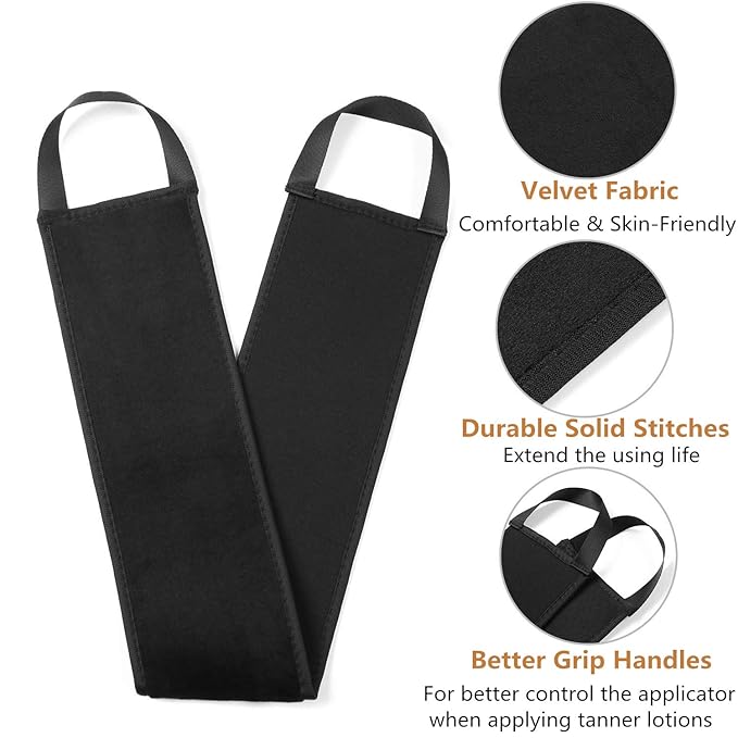 Yvoier Streakless Self Tanning Mitt Applicator Kit, 5 Pack Self Tanner Mitt with Tanning Glove, Self Tanner Back Applicator, Tanning Brush, Mini Face Glove and Exfoliating Mitt