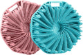 RamPula Silicone Body Scrubber, Silicone Loofah, Quick-Dry Exfoliating Body Brush for Wet or Dry Brushing, More Hygienic Than Traditional Loofah, Medium-Bristle Brush, Cyan and Bean Paste Pink