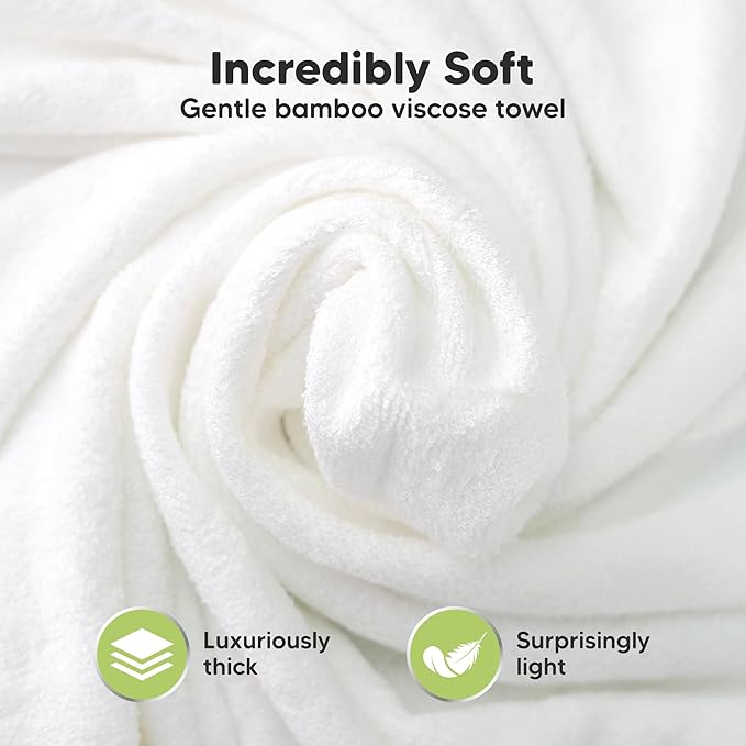 KeaBabies Hooded Baby Towel for Newborn - Viscose Derived from Bamboo Large Baby Bath Towels with Hood for Boys, Girls, Toddler, Extra Absorbent & Soft Newborn Bath Essentials (Clownfish, Regular)