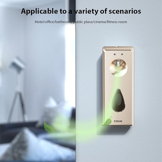 Pilipane 300ml Automatic Air Freshener Spray Dispenser Wall Mount Standing Smart Digital Display Control Aromatherapy Machine for Bathroom Hotel Office Commercial Place Low Noise Fragrance