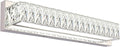ZUZITO Modern Bathroom Light Fixtures - LED Vanity Lights for Bathroom 18W - Crystal Chrome Lighting Fixtures Over Mirror for Bath