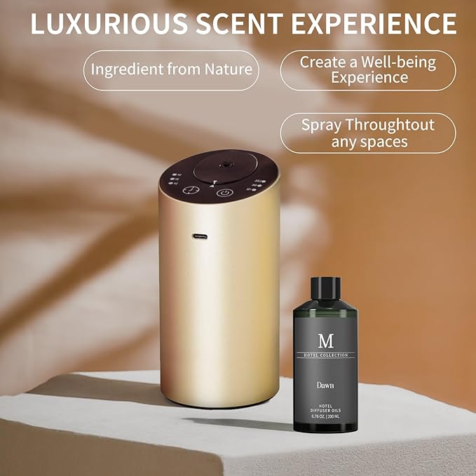 Hotel Collection Diffuser Oil-Dawn, 6.76 Fl Oz (200ml), Home Luxury Aroma & Hotel Fragrance Diffuser Oil- Essential Oils for Aromatherapy Bigger Bottle, Longer Lasting Aroma