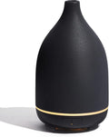 InnoGear Oil Diffuser, 150ML Ceramic Diffuser for Essential Oils Handcrafted Aromatherapy Diffuser Mother's Gift Ultrasonic Cool Mist Humidifier with 2 Mist Modes Waterless Auto Off for Home, Black