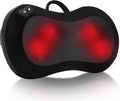 LEERCON Shiatsu Back Massager for Pain Relief Deep Tissue, with Heat Cordless Portable Back and Neck Massager, 3D Kneading Lower Back Electric Massage Pillow for Holiday Gifts for Men Women