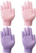 IBLUE Shower Gloves,Double Sided Exfoliating Bath Body Scrub Gloves For Women & Men Deep Clean Skin Spa Bathing,#P207