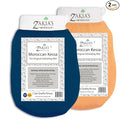 Zakia's Korean Exfoliating Glove - Value Pack - Rough and Smooth - Remove dead skin, dirt and grime - great for self-tanning