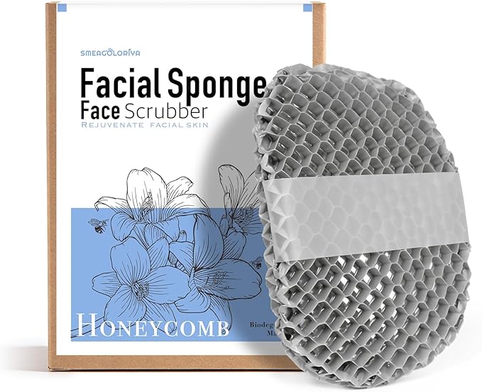 Bath Mitt - Exfoliating Glove, Honeycomb Body Scrubber,Massage Body Scrub Gloves for Home Spa,Mitt Sponges for Cleaning Body,Deep and Gentle,Fast foaming (Purple(Softer,Small Size))