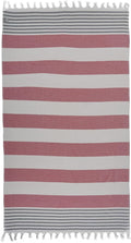 Beach Towel | Cotton Beach Towels, Easy to Carry, Sand Free, Highly Absorbent, Quick Dry, Turkish Towels for Travel Camping Bath Sauna Beach Gym Fitness Pool Yoga SPA by Lahammam, Ephesus, Red