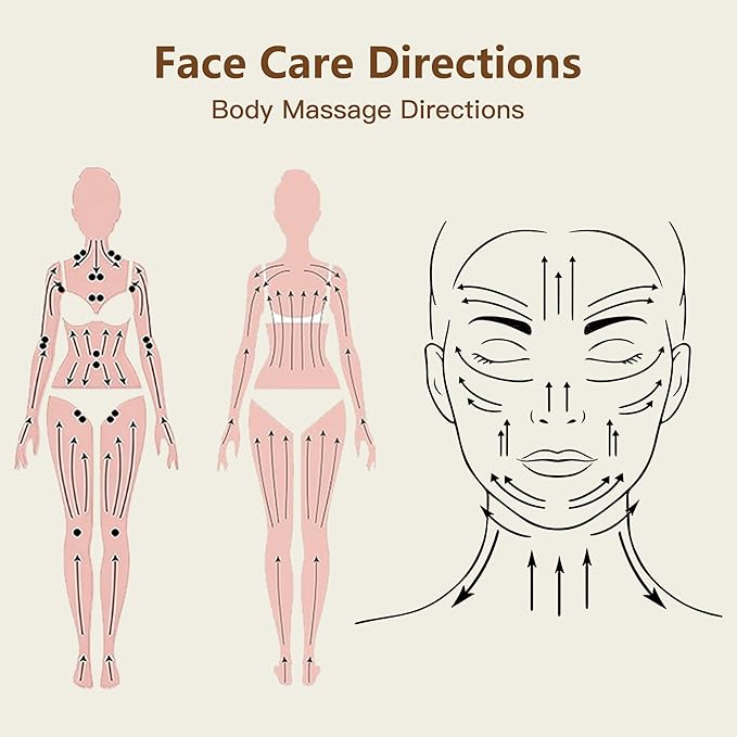 Dry Body Brush Set for Lymphatic Drainage, Round Boar Bristle Dry Brushing Body Brush with Strap, Wood Therapy Kit with Wooden Acupressure Massage Tools for Face Body Gua Sha Sculpting