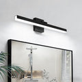 IZORRO Modern Bathroom Vanity Light 16 inch, Rotatable, 12W Dimmable Led Bathroom Light Fixture Over Mirror, Black Vanity Light Bar (Cool White 6000K)