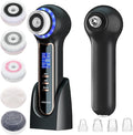 UMICKOO Electric Facial Cleansing Brush with LCD Screen, 3-in-1 Face Scrubber & Optional Blackhead Remover, Rechargeable, IPX7 Waterproof, Gentle Daily & Deep Cleaning for All Skin Types