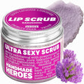 Handmade Heroes Bakuchiol Lip Scrub 1 fl oz Deep Conditioning Lip Plumper Helps Reduce Fine Lines and Wrinkles Appearance 100% Cruelty Free Vegan Lip Care for Luscious Lips