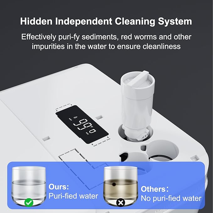 TDH Smart Toilet with Bidet Built in,Foam Shield, Blackout Flushing,Heated Seat with Instant Water, Aromatherapy Tablet,Foot Sensor Auto Open/Close,Ambient Lighting for Bathrooms