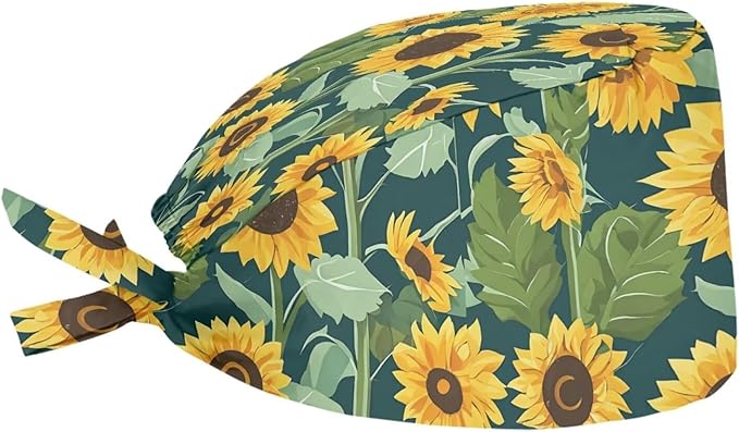 JoyLamoria Novelty Printed Cap with Sweatband Women Men Adjustable Tie Back Hats for Paiting