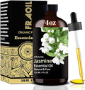 Jasmine Essential Oil, Jasmine Oil 4 Fl Oz 120ML for Diffuser Humidifier Yoga Cleaning DIY Candle Soap Making Perfume Gift for Women Essential Oils FRAOIL (Jasmine 4 Fl Oz (Pack of 1))