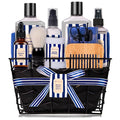 Fathers Gifts for Men Dad Bath and Body Gift Sets for Men with 10 Pcs Cedar & Bergamot Spa Gifts Set, Bath Gift Set Includes Beard Balm, Bubble Bath.Perfect Relaxation Spa Gift Basket for Men