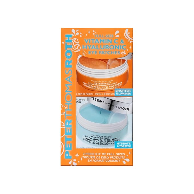 Peter Thomas Roth | Full-Size Vitamin C & Hyaluronic Eye Patches 2-Piece Kit