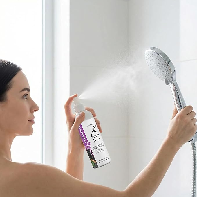 Soothing Shower Spray – 4oz Aromatherapy Shower Steamer Mist for a Spa-Like Experience – Elevates Your Shower – All-Natural Essential Oils (Speermint)