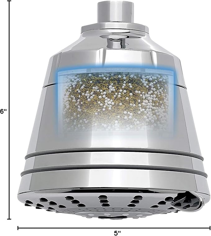 Sprite Showers Pure 7-Setting Filtered 1.75GPM Showerhead in Brushed Nickel (AE7E-BN-R)