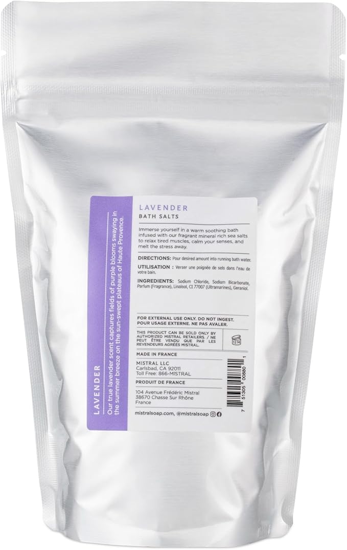 Mistral Bath Salt Mediterranean Sea, Lavender