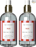 Muse Apothecary Room Ritual - Aromatic and Relaxing Room Mist, 8 oz, Infused with Natural Essential Oils - Great Valentine's Day Gift - Mandarin Rosè + Pink Pomelo, 2 Pack