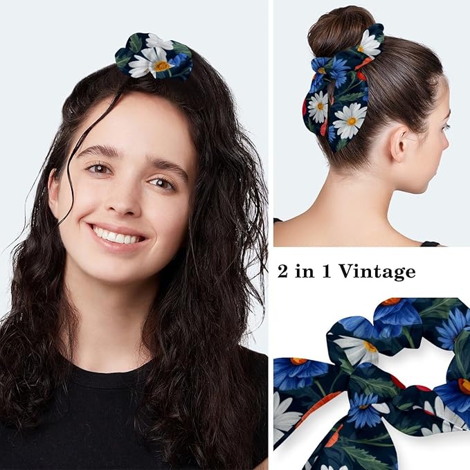 Scrub Cap with Hair Scrunchy, Ponytail Holder Surgical Cap