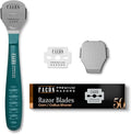 Facón Professional Callus Shaver Remover with 50 Blades, Pedicure Razor for Feet & Hands, Foot Razor for Callus Removal, Callus Blade Remover, Corn Shaver, Surgical Grade Premium Stainless Steel Tool