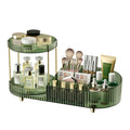 360 Rotating Makeup Organizer for Vanity, 2 Small Trays & 5 Compartments for Cosmetics, Skincare, Perfume, Lipstick & Make up Brush Holder, Bathroom Countertop Organizers and Storage for Dresser, Desk