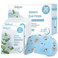 BeHoomi 30Packs Steam Eye Mask, Heated Eye Mask Warm Compress for Eyes, Self Heating Disposable Steam Mask for Home Sleep, Spa, Travel Essentials & Relaxation Gifts, Mothers Day Gifts (Jasmine)